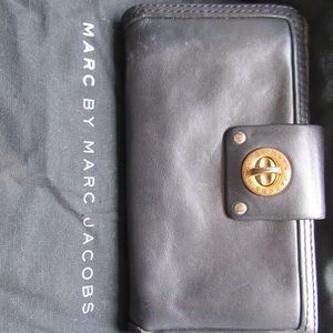 Marc by Marc Jacobs Black Leather Wallet
